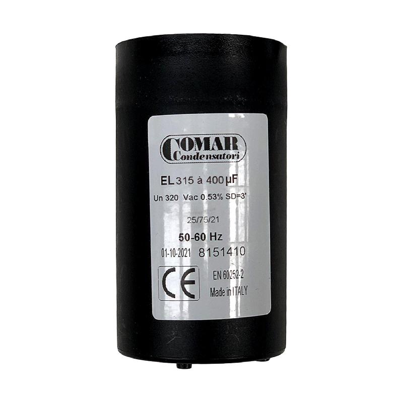 CONDENSATEUR DE DÉMARRAGE 315UF À 400UF 250V À COSSES FASTON POUR MOTEUR MONOPHASÉ