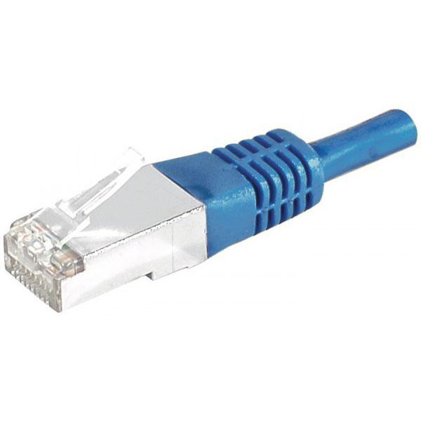 CORDON RJ45 CATEGORIE 6 S/FTP BLEU - 2 M