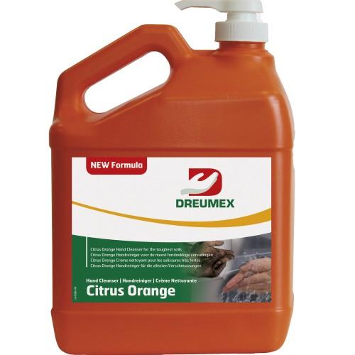 CRÈME NETTOYANTE POUR LES MAINS - CITRUS ORANGE - CONTENANCE 3,78 L DREUMEX