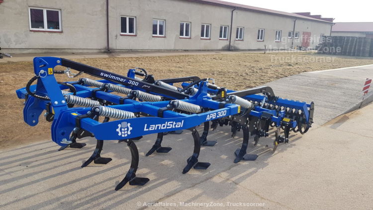 Déchaumeur à dents avec attelage porté arrière - Landstal LST APB 300_0