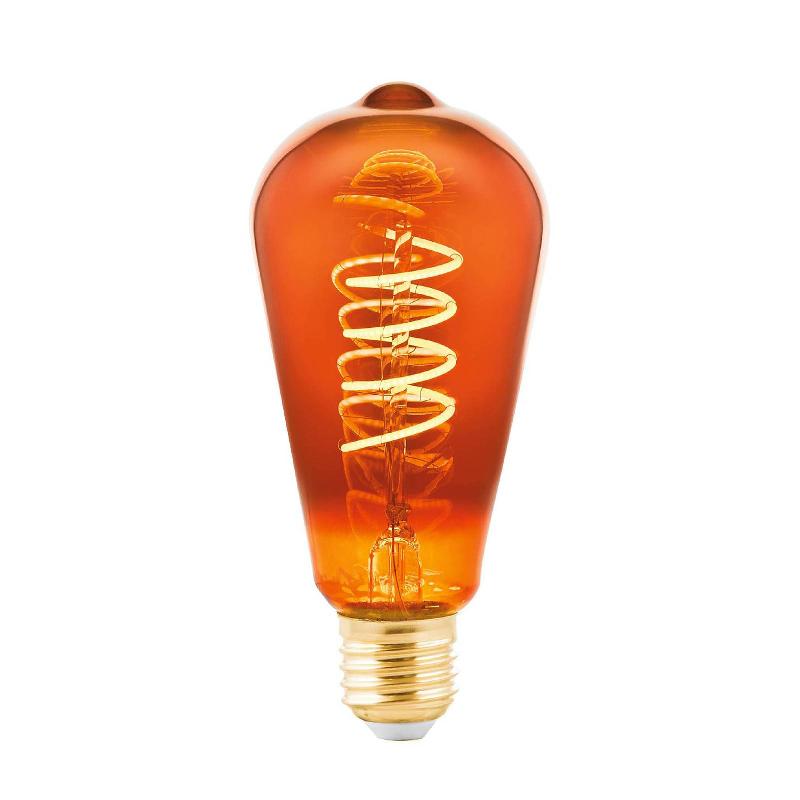 EGLO AMPOULE LED ST64 E27 4 W 2 000 K FILAMENT CUIVRÉ