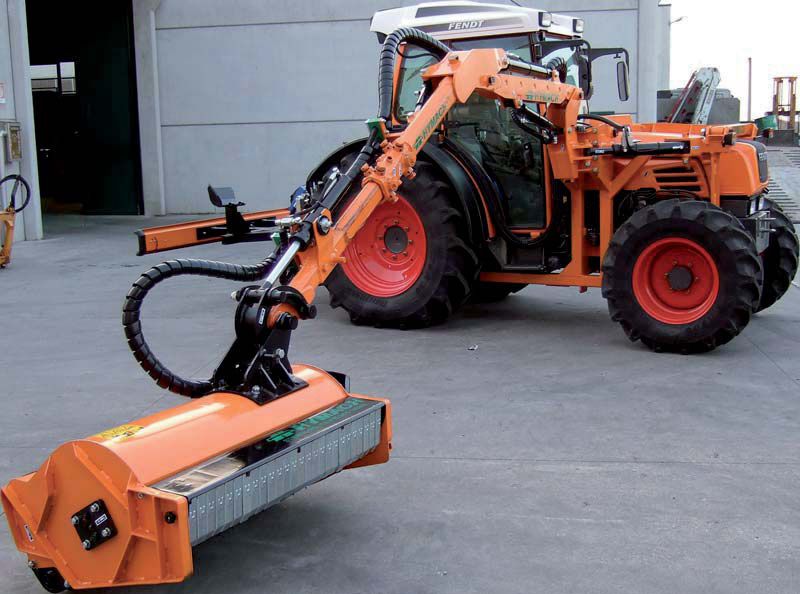 Broyeur d'accotement Esprit - Hymach - 5,5 m - Débroussailleuses à bras oléohydraulique avec tête de broyage à rotor_0