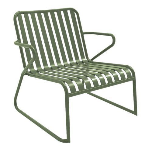 FAUTEUIL LOUNGE VERO ALU AMANDE