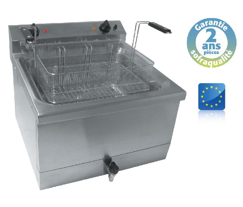 Friteuse à beignets électrique professionnelle - 18 litres - 13144AC - 400V - Cuve inox - Panier ultra large_0