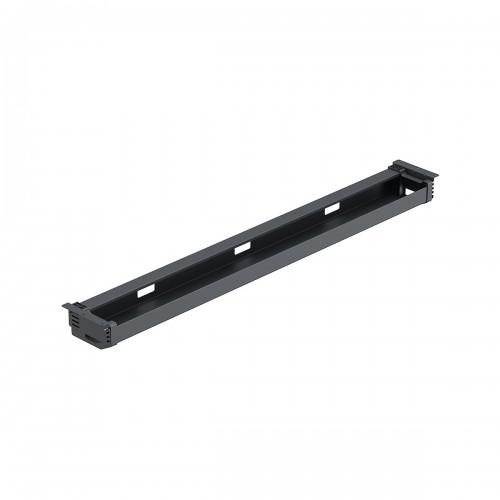 GOULOTTE PASSE-CÂBLES EN ACIER RÉGLABLE EN HAUTEUR - BUREAU STEELFORCE - NOIR HETTICH