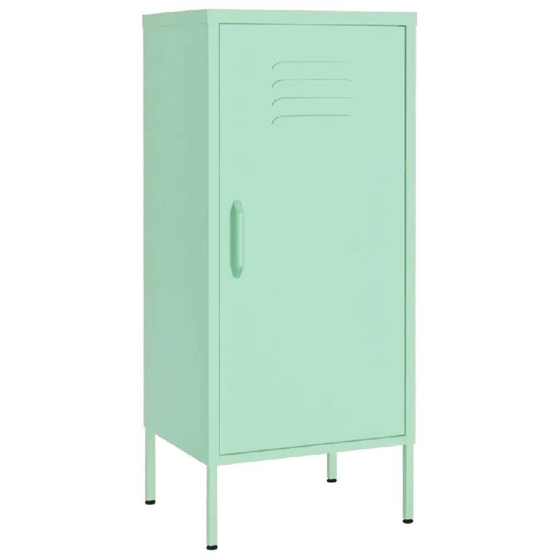 Helloshop26 - Armoire de rangement avec 2 étagères réglables 42,5 x 35 x 101,5 cm style moderne couleur menthe en acier 02_0046880 - acier 30002344_0