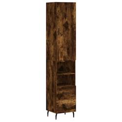 Helloshop26 - Buffet bahut commode armoire meuble de rangement organisateur cuisine salle de séjour salon haut 34,5 x 34 x 180 cm 02_0033321 - 300021_0
