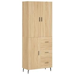 Helloshop26 - Buffet bahut commode armoire meuble de rangement organisateur cuisine salle de séjour salon haut sonoma 69,5 x 34 x 02_0034163 - 300021_0