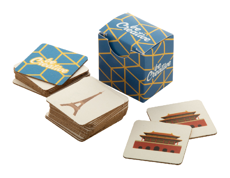 Jeu de mémoire personnalisé en carton - 24 tuiles - Boîte en papier imprimée_0
