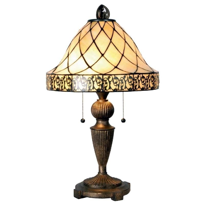 CLAYRE&EEF LAMPE À POSER DIAMOND STYLE TIFFANY 62 CM