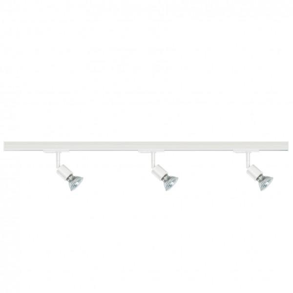LINK FRØYA 3-KIT + 1M RAIL SPOT SUR RAIL MÉTAL ET PLASTIQUE BLANC GU10 - NORDLUX 359131