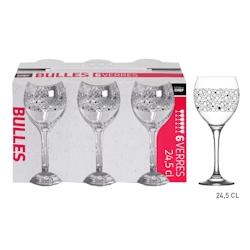 Lot de 4 Verres à Pied Bulles 24.5cl x6 Maitre Chef - VERRBU007_4_0