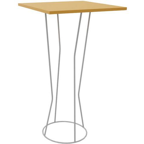 MANGE DEBOUT CYCLO 60 X 60 CM PLATEAU MILE SUCRÉ PIÈTEMENT GRIS