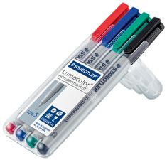 MARQUEUR NON PERMANENT 311S LUMOCOLOR, ÉTUI DE 4 - LOT DE 3