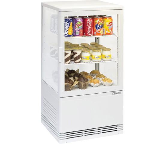 Mini vitrine réfrigérée positive 58 L Blanche | Casselin - CVR58LB_0