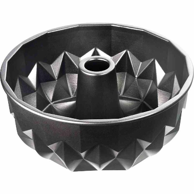 Moule de cuisson Kaiser géométrique 25 cm, en aluminium moulé sous pression avec revêtement antiadhésif de qualité supérieure - noir aluminium 10477_0