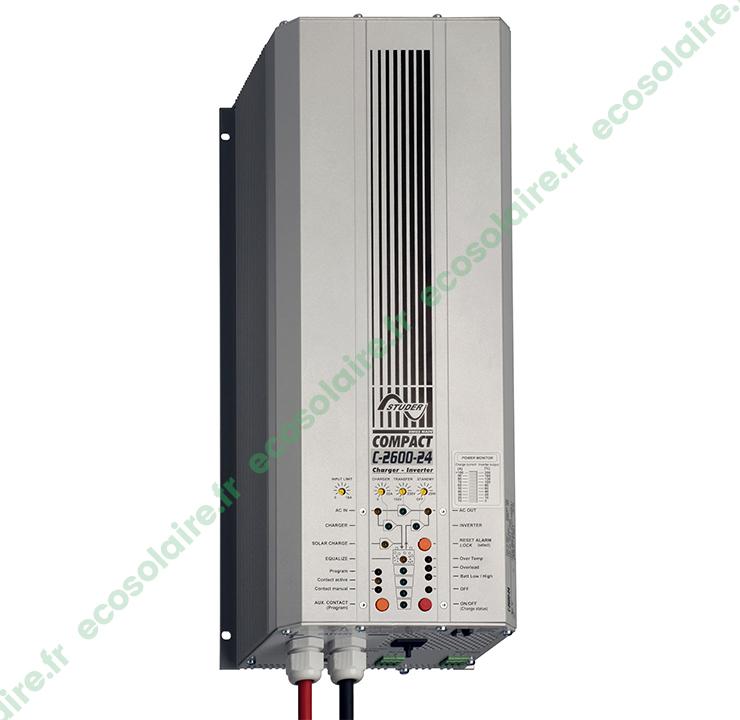 Onduleur chargeur compact 2600-24 - 2300VA/24V - Gamme COMPACT Studer_0
