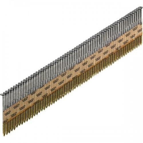 PACK 2100 CLOUS ANNELÉS EN BANDE D34° 2,8X70 MM + 2 CARTOUCHES DE GAZ SENCO