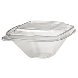 Packnwood FHC - 100Pcs - Pot Deli carré PET transparent avec couvercle - 128x128x55mm 250ml - transparent plastique 210DELICAR8_0