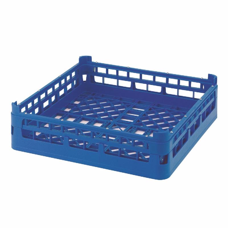 Panier de lavage plastique 500x500 à couverts en vrac mailles fines hauteur 67-105 mm - 52671C_0