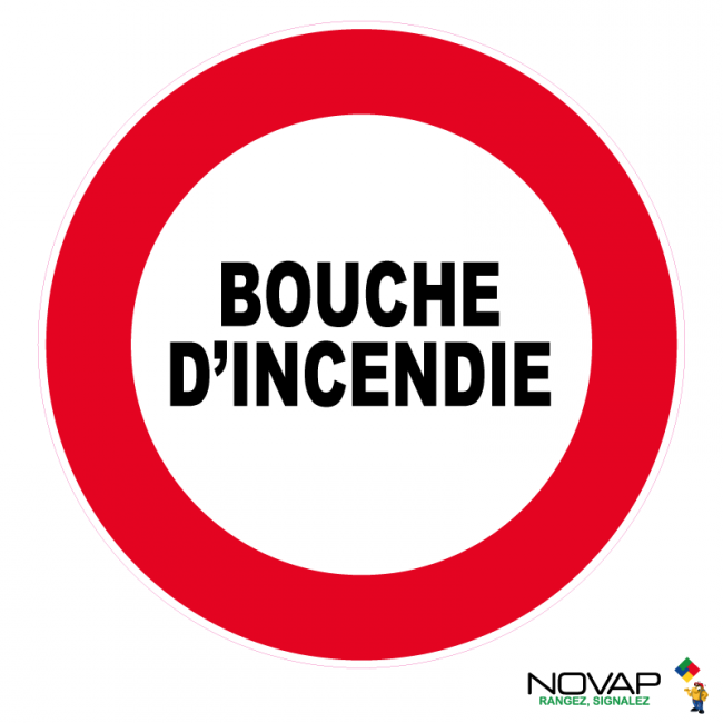 Panneaux rigides ronds 300 mm prévention incendie - PNRPSC-NV04/BCHI_0