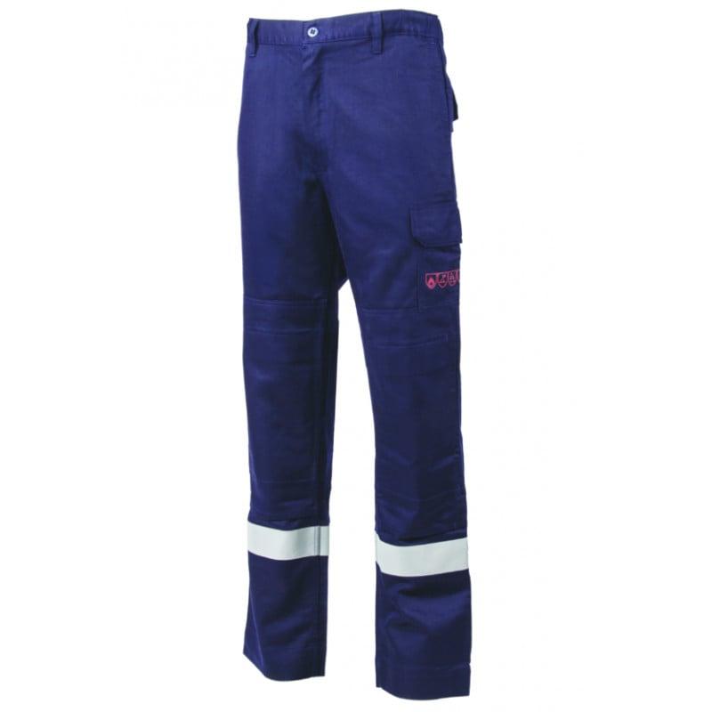 Pantalon - THOR - 78% Coton/20% Polyester/2% Fibre antistatique 300g/m2 + Bandes - Marine - COVERGUARD | 8MTHTN_0