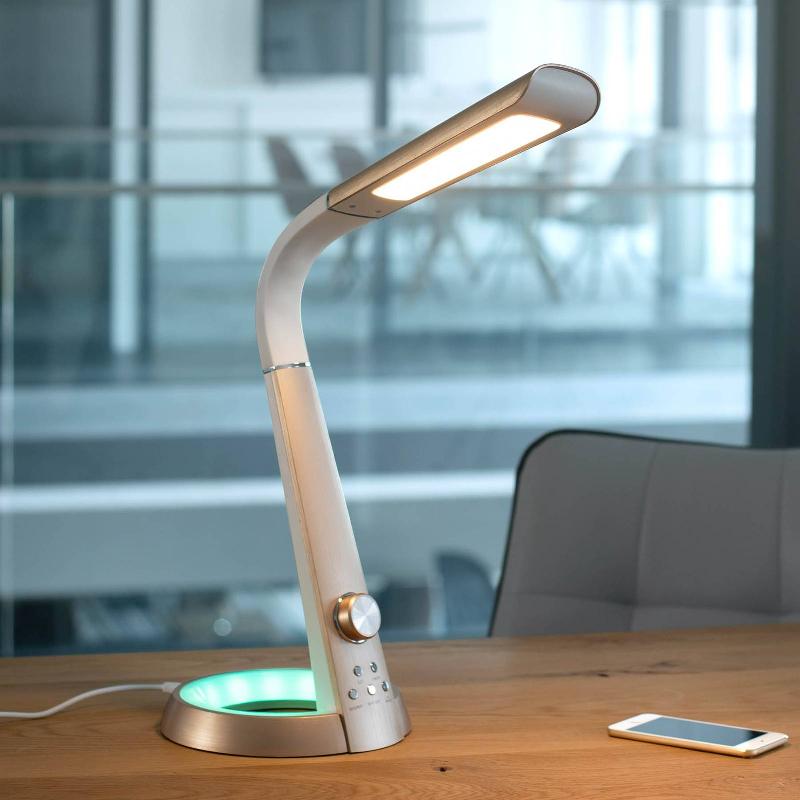 PAUL NEUHAUS BILL LAMPE DE BUREAU LED, DORÉ