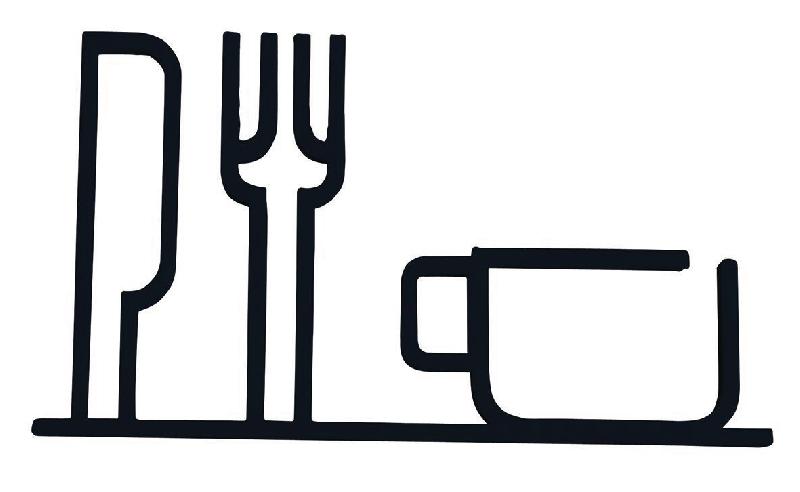 PICTOGRAMME NEOSIGN 3D MUR RESTAURATION NOIR - MANUTAN COLLECTIVITÉS