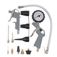 Pistolet de gonflage Powerplus - 13 pièces - POWAIR0023 - jusqu'à 10 bar avec manomètre et adaptateurs_0