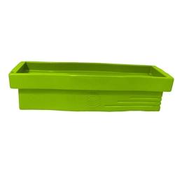 Plast&ampampamp#039Up Rotomoulage Jardinière apparence pierre avec réserve d'eau 70l - VERT - vert 0750122555604_0