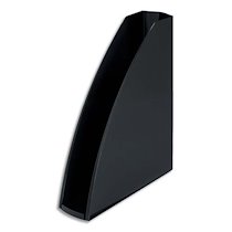 PORTE-REVUES A4 RECYCLE. DIMENSIONS : L25,8 X H31,2 X P7,5 CM. COLORIS NOIR. - LOT DE 3