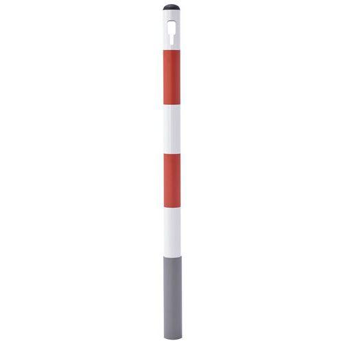 POTELET À SCELLER 1 CHAÎNE COULEUR BLANC ET ROUGE - MOTTEZ