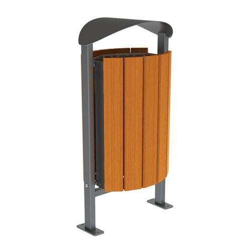 POUBELLE SILAOS 50 L ACIER/BOIS - PROCITY