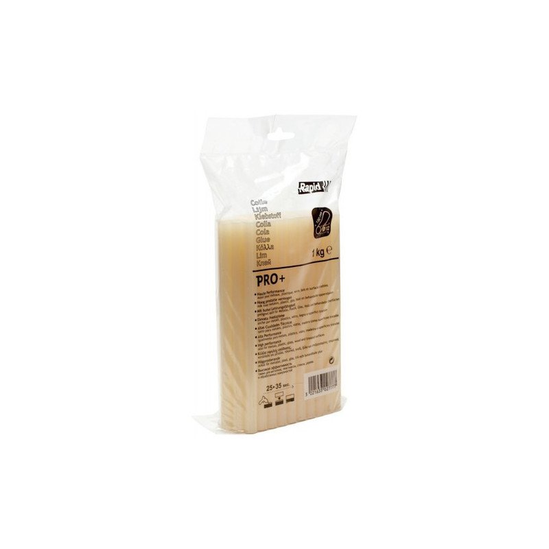 BÂTON DE COLLE PRO+ TRANSPARENT 12MM 1KG - RAPID - 40302777