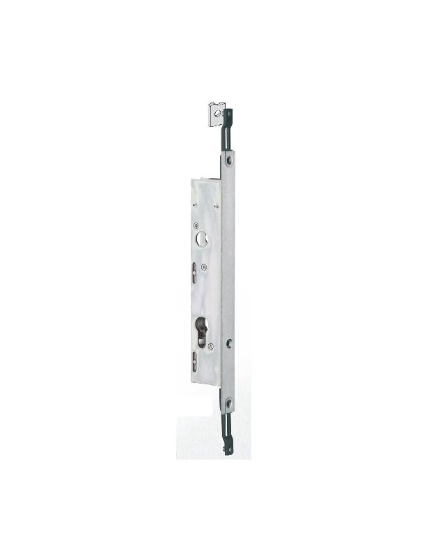 SERRURE À LARDER 2 POINTS POUR CYLINDRE COFFRE DE 41 MM POUR TRINGLE PLATE - STREMLER - 2253.41.TI24