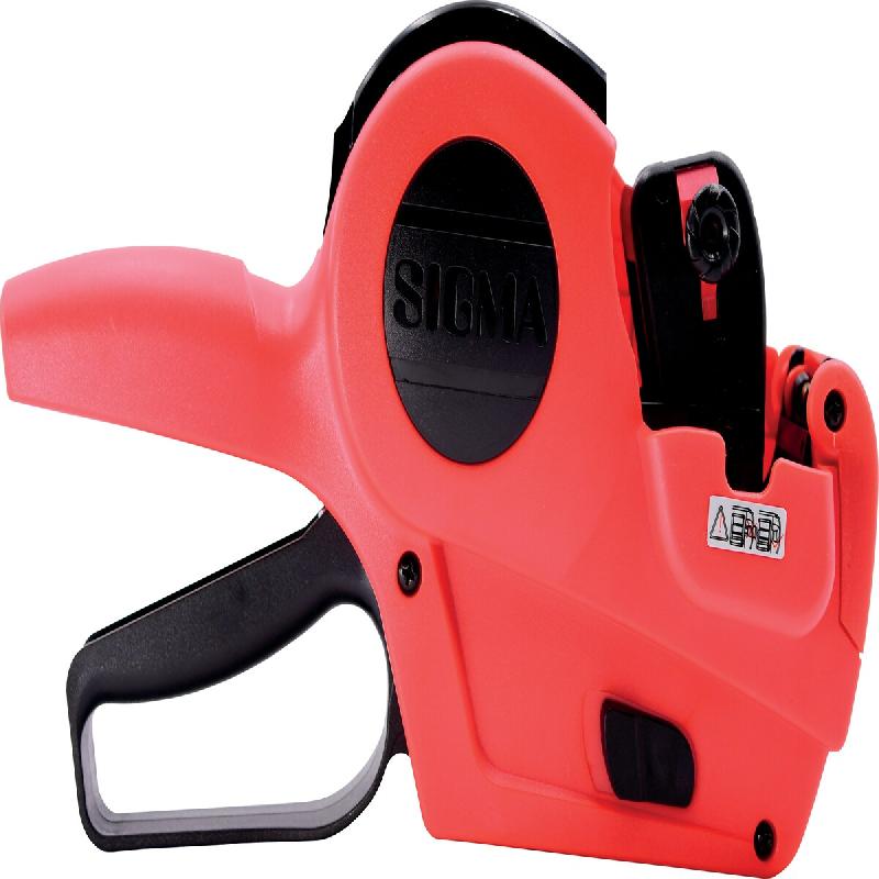 SIGMA Étiqueteuse de prix SHL01, 1 ligne, 8 chiffres, 2x 1.500 étiquettes, rouge - rouge plastique 284765_0