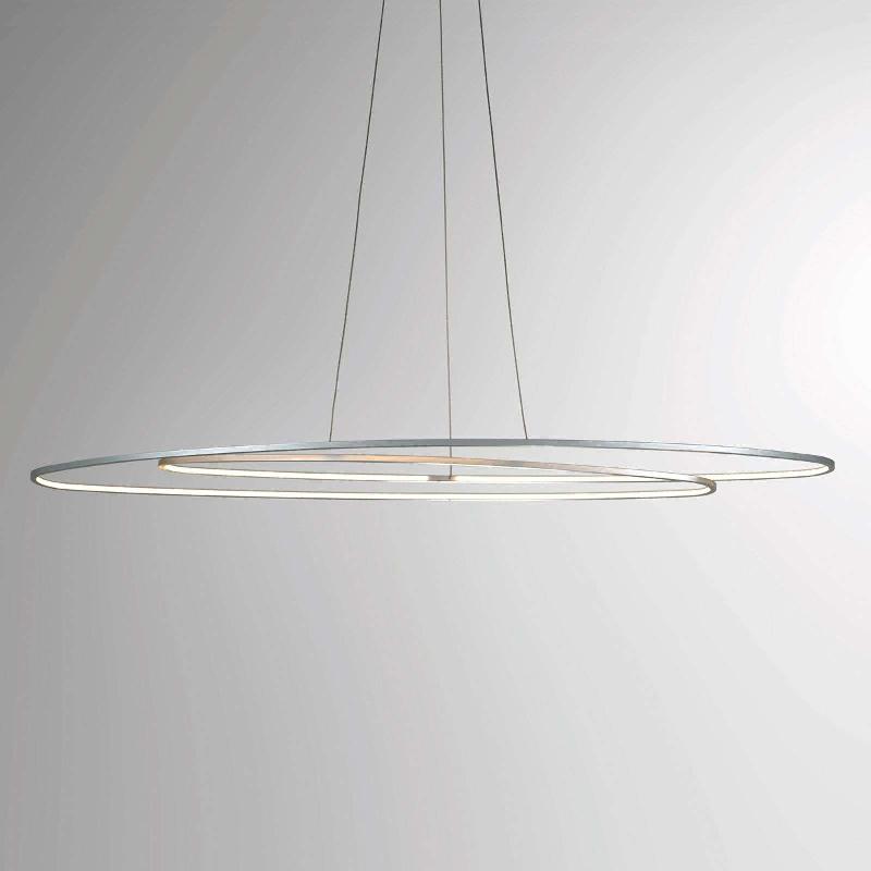 BOPP SUSPENSION LED SLIGHT DE FORME OVALE, ALU