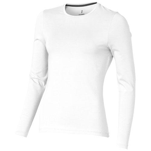 T-shirt bio manches longues pour femme Ponoka 38019011 - col ras du cou et tissu extensible 200 g/m²_0