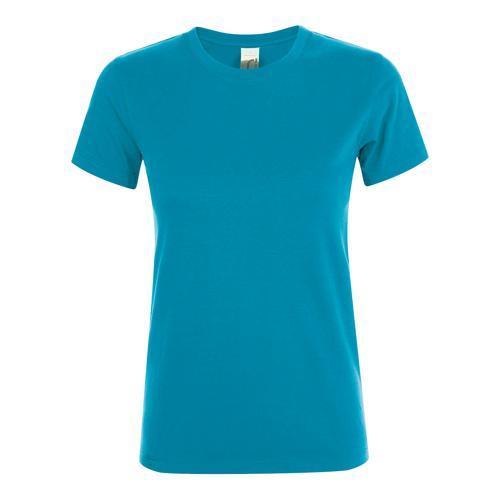 TEE-SHIRT PERSONNALISABLE BLEU AQUA FEMININ CLASSIC 150G