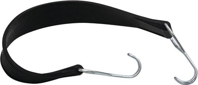 Tendeur en caoutchouc avec 2 crochets - conteneur sur roulettes - largeur 720 mm - couleur noire_0