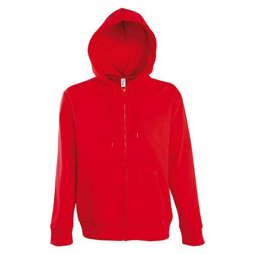 VESTE ZIPPÉE À CAPUCHE UNI TECH ROUGE