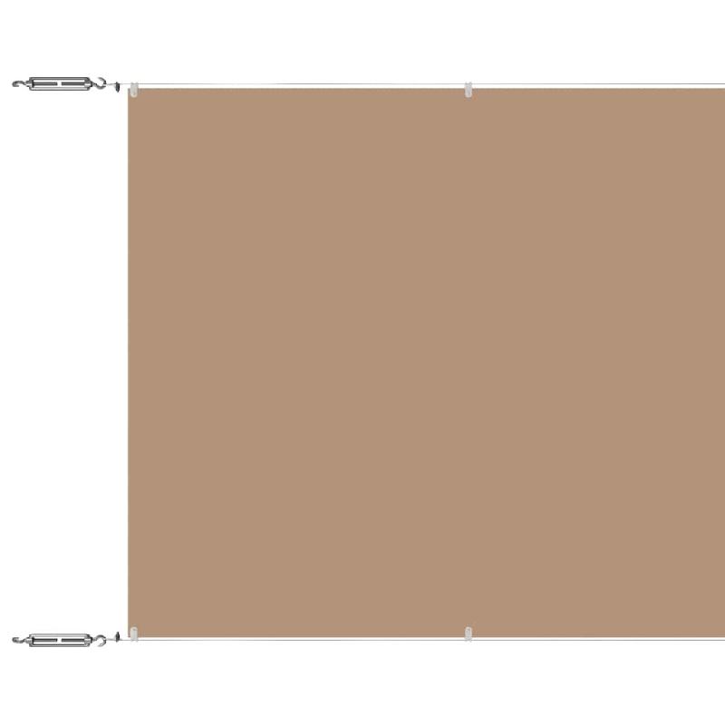 VidaXL Auvent vertical Taupe 140x800 cm Tissu oxford Modèle Lumina Soleil - 148413_0