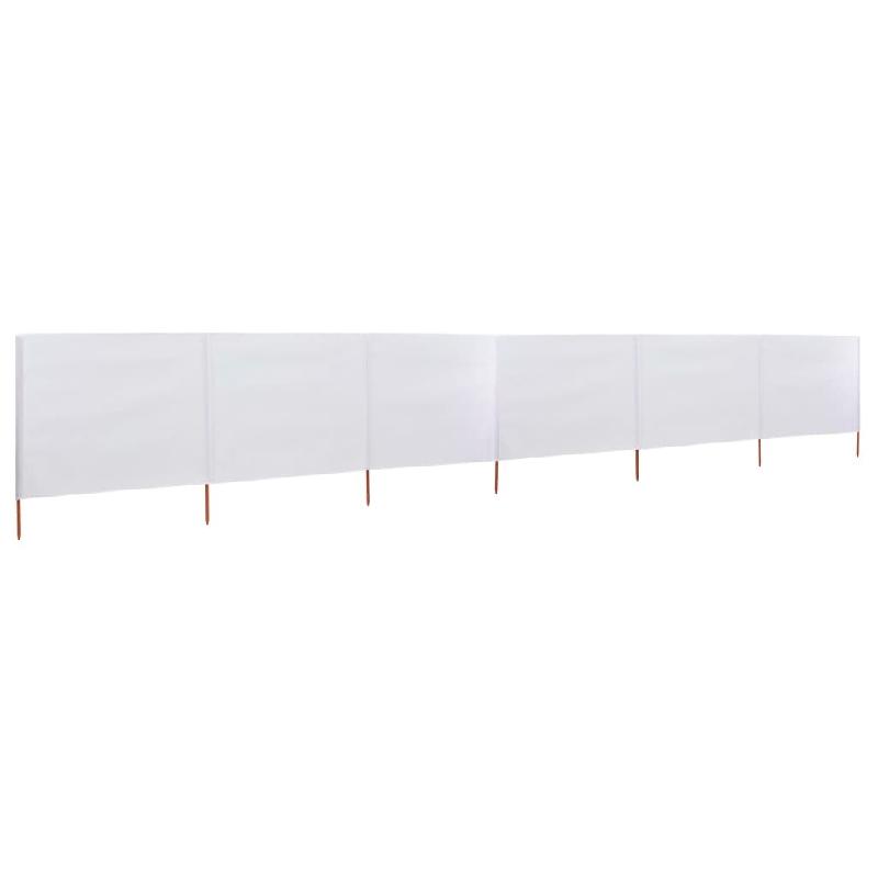 VidaXL Paravent 6 panneaux Tissu 800 x 160 cm Blanc sable Modèle Orion Horizon Plus - beige 47180_0