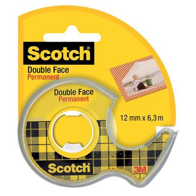 Adhésif double face sans film protecteur Scotch® 12 mm x 6,3 m  sur dévidoir_0