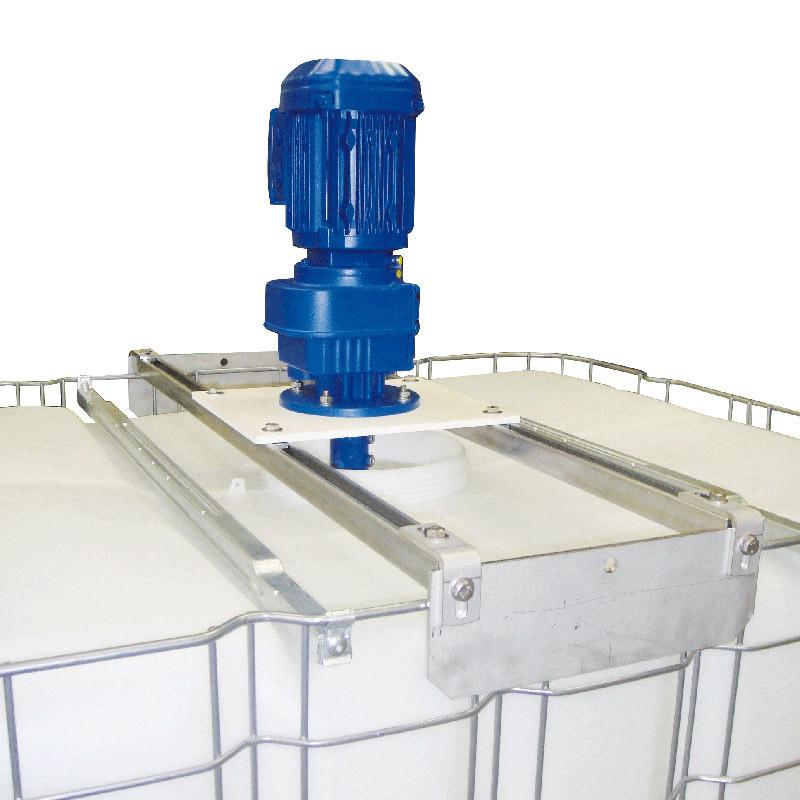 Agitateur électrique de cuve IBC - 104 tr/min + Adaptateur universel + 2 hélices_0