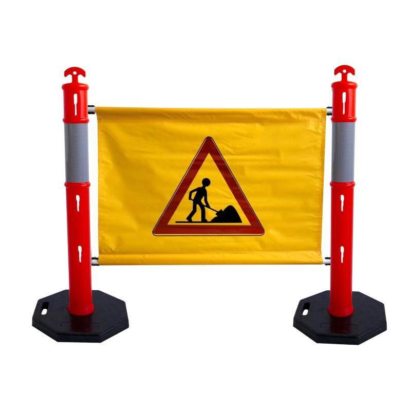 Balise haute visibilité avec bâche - 2_0