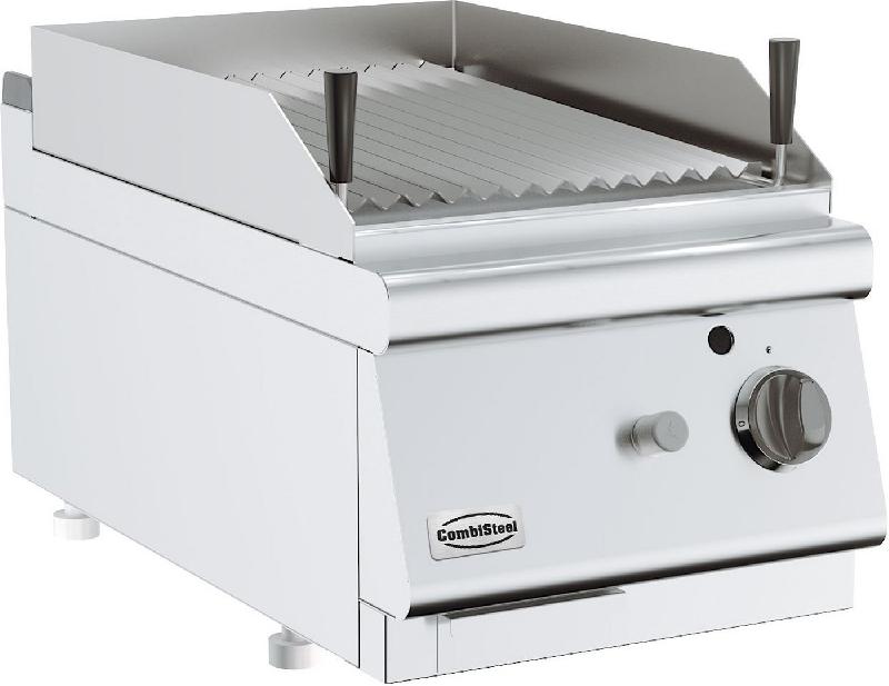 Grill pierre lavique gaz à poser 9kW - Allumage piezo - Réf 7178.0275_0