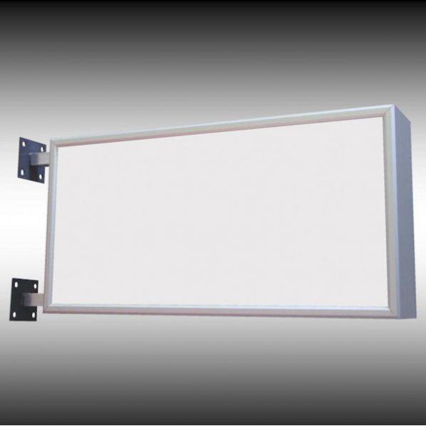 Caisson drapeau lumineux horizontal laqué - Hauteur 1000 mm - Marque Rolléco_0