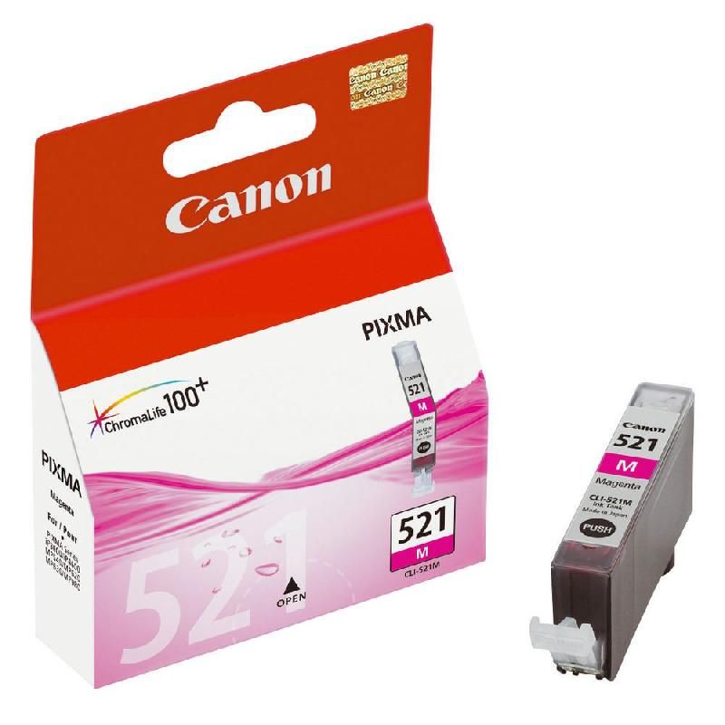 CANON CARTOUCHE D'ENCRE PIXMA CLI-521 M (2935B001) - CHROMALIFE100+ - COULEUR: MAGENTA