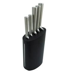 Couteaux De Cuisine Avec Support Bloc - Lot De 5 - Lacor - noir 8414271390647_0